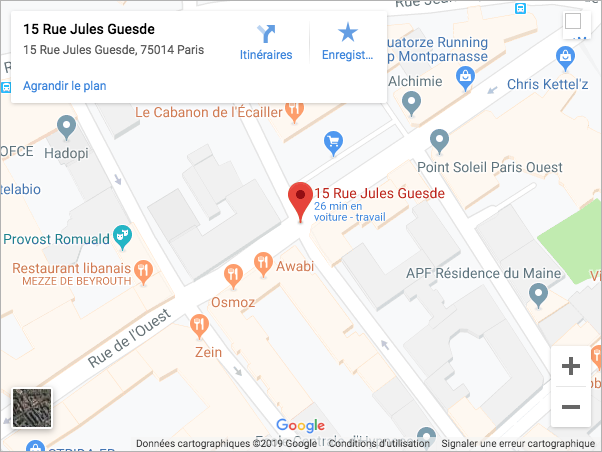 view of localization near Jules Gusede